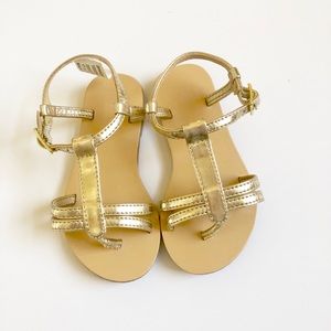 Gold sandals